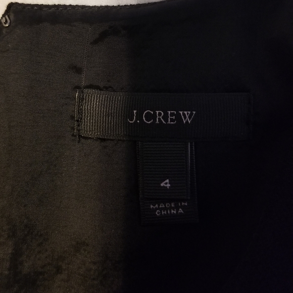 J.Crew Double Faced Wool Crepe Dress in Black Size 4 Color Black - Picture 14 of 15
